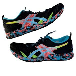 Asics Gel-Noosa Tri 12 Womens Running Shoes Black Pink Blue Size 9.5